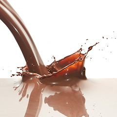 Image showing pouring chocolate