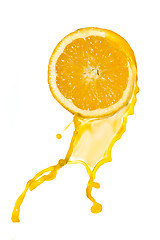 Image showing orange juice splash