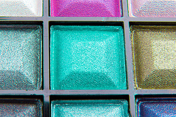 Image showing colorful eyeshadows