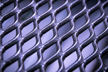 Image showing abstract metallic grid