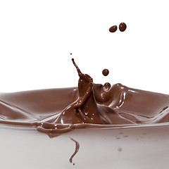 Image showing chocolate splash