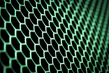 Image showing abstract metallic grid