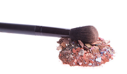 Image showing crushed eyeshadows