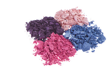 Image showing crushed eyeshadows