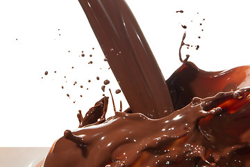 Image showing pouring chocolate