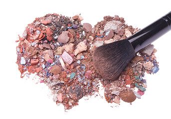 Image showing crushed eyeshadows