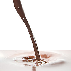 Image showing pouring chocolate