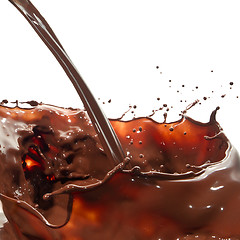 Image showing pouring chocolate