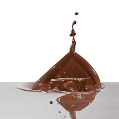 Image showing chocolate splash