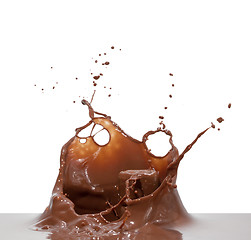 Image showing chocolate splash