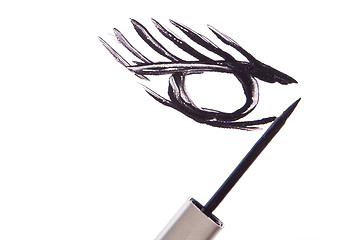 Image showing black mascara stroke