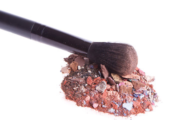 Image showing crushed eyeshadows