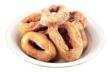 Image showing plate of donuts