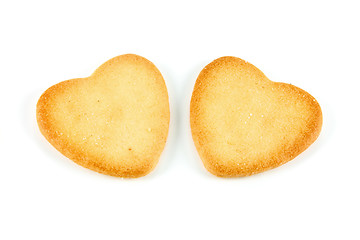 Image showing two hearts cookie