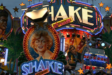 Image showing fun fair attraction advertising