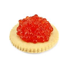 Image showing Caviar on a cracker