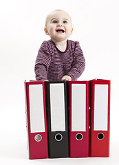 Image showing young child with ring file