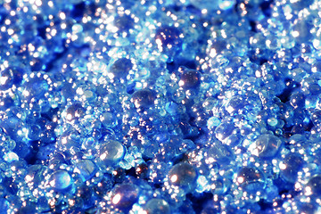 Image showing blue globules closeup