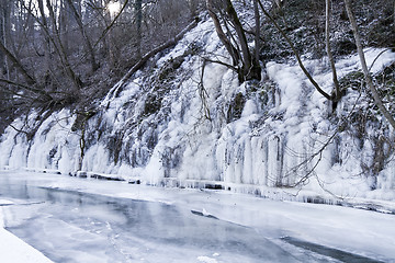 Image showing ice over river