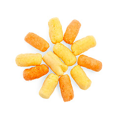Image showing Corn sticks in the form of the sun