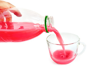 Image showing Drink milk with juice