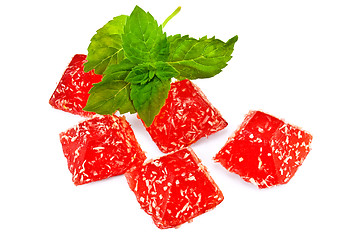 Image showing Jelly red with mint