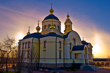 Image showing Temple of Simeon the Righteous at sunset