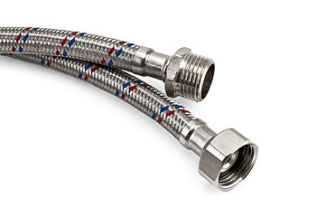 Image showing Water silver hose