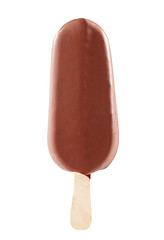 Image showing ice cream covered with chocolate