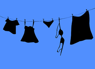 Image showing Clothesline