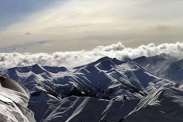 Image showing Evening mountains