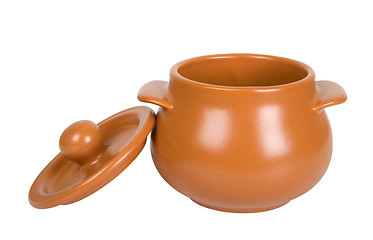 Image showing Open clay pot