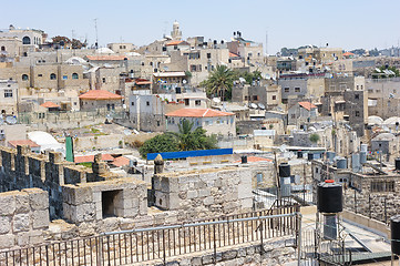 Image showing Jerusalem, the roofs of the old city.