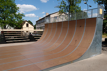 Image showing skate park, ramp