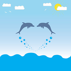 Image showing dolpfins