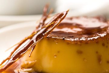 Image showing Delicious creme caramel dessert 