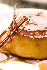 Image showing Delicious creme caramel dessert 