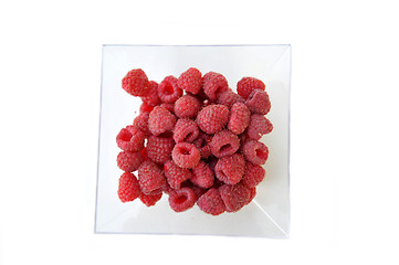 Image showing Raspberries on a white background