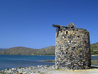 Image showing Derelict mill at beachroad