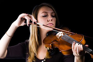 Image showing Girl with violin