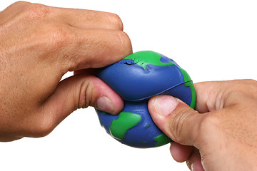 Image showing Hands Squeezing Earth