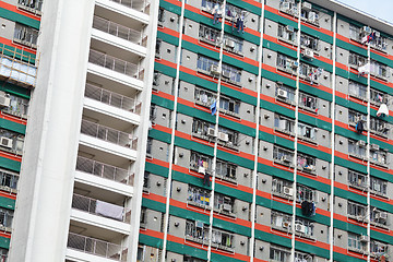 Image showing public apartment block in Hong Kong