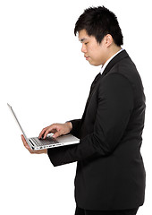 Image showing Business Man use computer