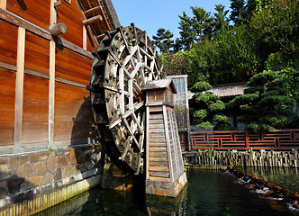 Image showing wooden waterwheel