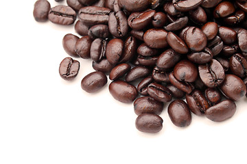 Image showing coffee beans on white