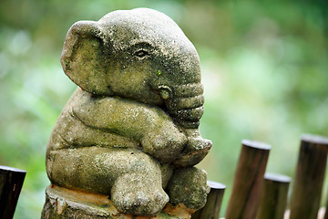 Image showing stone elephant statue