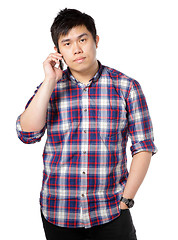 Image showing man talk on phone