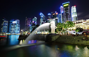 Image showing Singapore at night