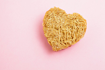 Image showing heart sharp noodle