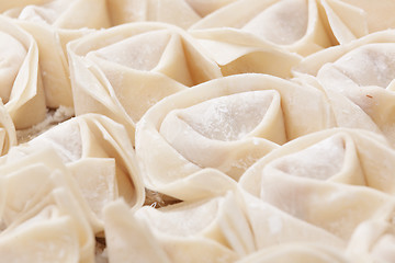 Image showing uncooked chinese meat dumpling